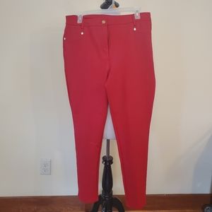 Red So Slimming Legging Pants by Chico's size 1.5